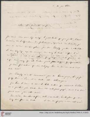 Briefe von Jean-Baptiste-Antoine-Hyacinthe Blondeau an Carl Joseph Anton Mittermaier: Brief von Jean-Baptiste-Antoine-Hyacinthe Blondeau an Carl Joseph Anton Mittermaier