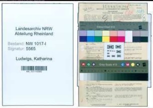 Entnazifizierung Katharina Ludwigs , geb. 29.09.1909 (Studienassessorin)