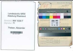 Entnazifizierung Alexander Theben , geb. 23.02.1906 (Facharzt)