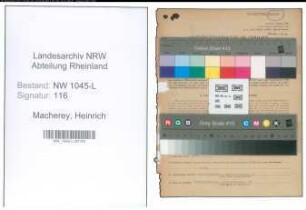 Entnazifizierung Heinrich Macherey , geb. 08.05.1905 (Notar)