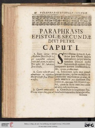 Paraphrasis Epistolæ secundæ Divi Petri