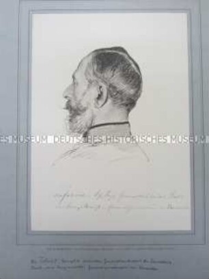 Porträt, Generalleutnant Alfred von Fabrice in Uniform, Königreich Preußen, 1871/1879.