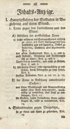 Inhalts-Anzeige.