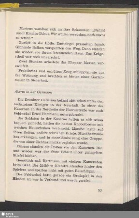 Alarm in der Garnison