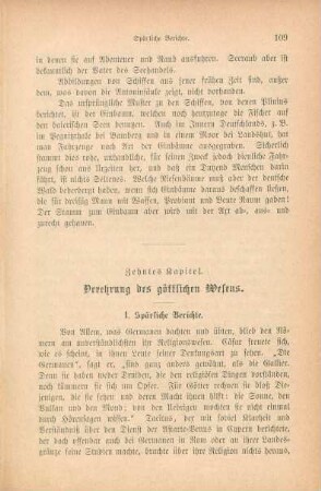 Zehntes Kapitel. Verehrung des göttlichen Wesens