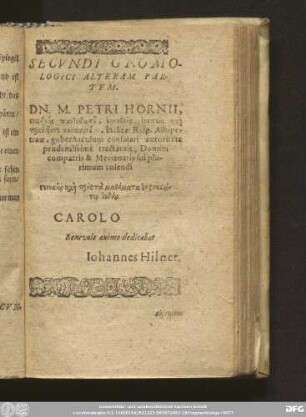 Secundi Gnomologici Alteram Partem.