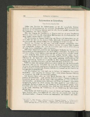 Reformation in Lütjenburg