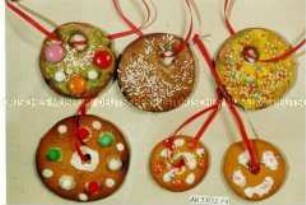 Christbaumschmuck - Lebkuchen-Scheiben (rund)
