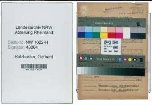 Entnazifizierung Gerhard Holzhueter , geb. 01.08.1921 (Bahnbeamter)