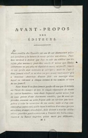 269-271, Avant-Propos des Éditeurs