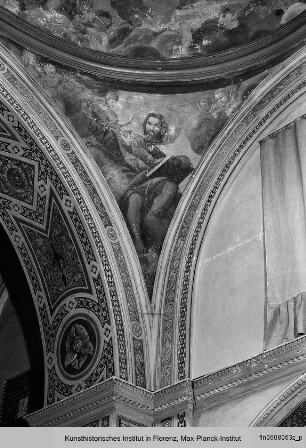 Kuppelausmalung mit Christus, Maria, Maria Magdalena und den Evangelisten
