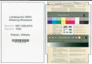 Entnazifizierung Wilhelm Krienen , geb. 19.10.1900 (Anstreicher)