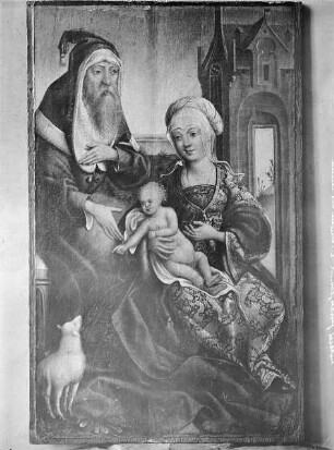 Heilige Familie mit Lamm