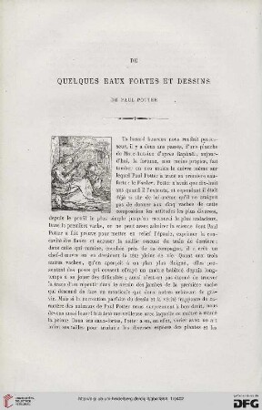 20: De quelques eaux fortes et dessins de Paul Potter