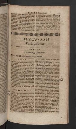 Titulus XXII.