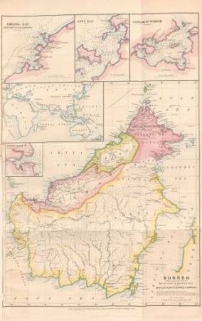 Borneo shewing the lands ceded by the Sultans of Brunei & Sulu to the British North Borneo Company