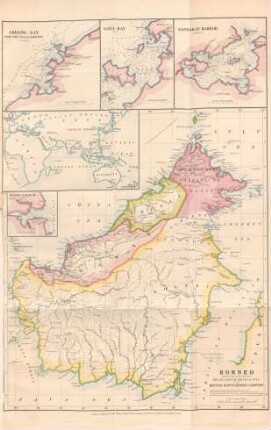 Borneo shewing the lands ceded by the Sultans of Brunei & Sulu to the British North Borneo Company