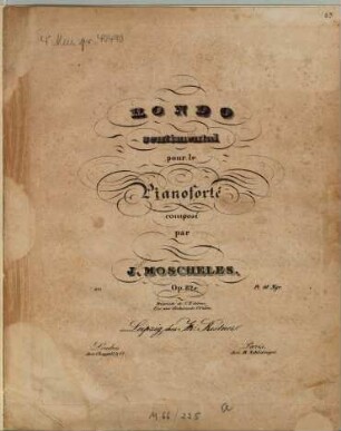 Rondo sentimental : pour le pianoforté ; op. 82a
