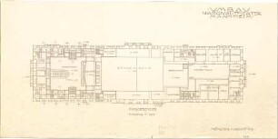 Fischer, Theodor; Mannheim (Baden-Württemberg); National-Theater, Umbau - Grundriss EG