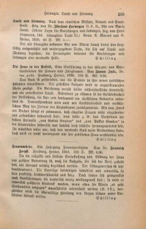 255 [Rezension] Zoepfl, Friedrich, Frauenwürde