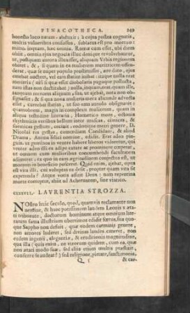 CXXXVII. Laurentia Strozza.