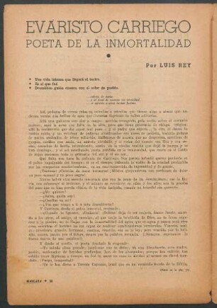 Evaristo Carriego : Poeta de la inmortalidad