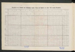 Verzeichniß der an Durchfall und Brechdurchfall, Typhus, Croup und Diphtherie im Jahre 1893 erkrankt Gemeldeten.