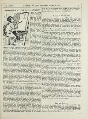 Examinations at the Royal Academy