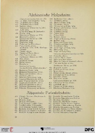 Altjapanische Farbenholzschnitte (Nr. 479-679)