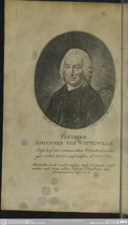 Freyherr Johannes von Watteville