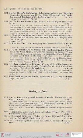 Autographen (Nr. 4004 - 4018)