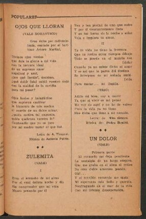 Ojos que lloran : (Vals romántico)