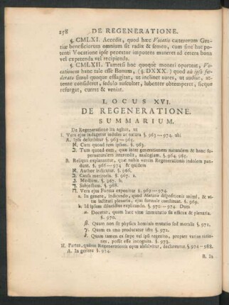 Locus XVI. De Regeneratione