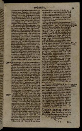 Doctors Martini Lutheri Appellatio oder beruffung an ein Christlich Concilium [...]