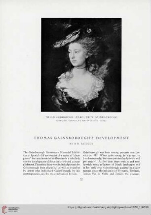 Thomas Gainsborough's development
