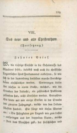 289-350 Das alte und neue Christenthum : Fortsetzung