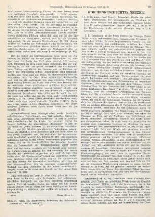 772-773 [Rezension] Geiselmann, Josef Rupert, Lebendiger Glaube aus geheiligter Überlieferung