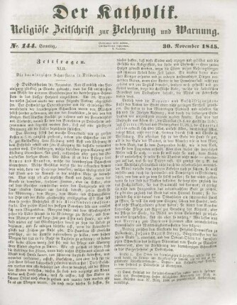 669-670 Zeitfragen : XLII. die barmherzigen Schwestern in Deidesheim