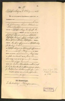 Standesamtsbuch der Stadt Aschaffenburg: Geburten 365/1900 - 184/1901