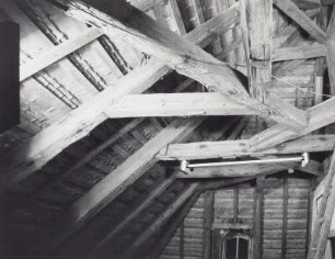 Radebeul. Berg- und Lusthaus Hoflößnitz (Sächsisches Weinbaumuseum Hoflößnitz; 1648-1650, E. Eckhardt). Dachgeschoß, Inneres