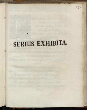 Serius Exhibita