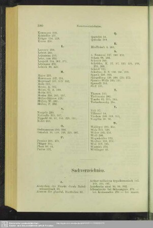 Sachverzeichniss
