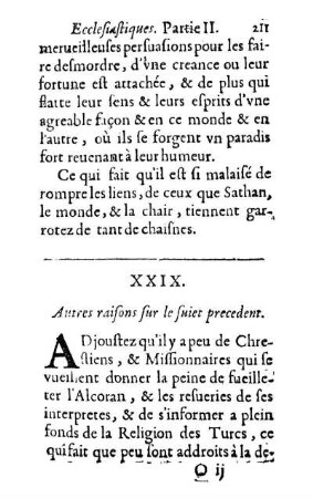 XXIX. Antres raisons sur le suiet precedent