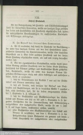 XXI. Schluß-Protokoll