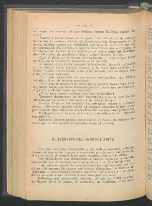 El ejército del coronel Arias.