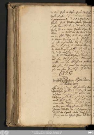 Cap. IV. Von denen Geistlichen Gebäuden in Wittenberg
