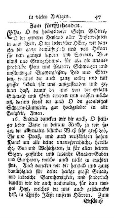 Zum fünffzehenden.