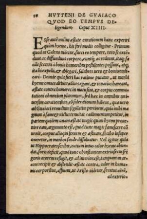Quod Eo Tempus Deligendum. Caput XIIII.