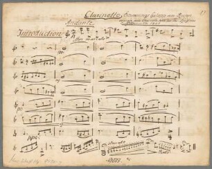 Erinnerungs-Galopp, arrangiert, Klarinette, op. 10 - BSB Mus.Schott.Ha 9436-3