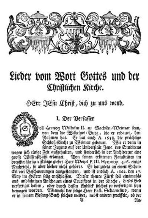 I. HErr JEsu Christ, dich zu uns wend.